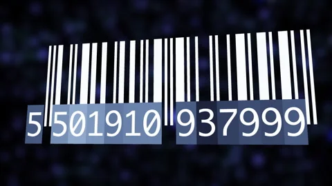 Tracking Bar Code Identification Sticker Label Barcodes Number Motion Video stock 273947643