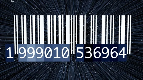 Tracking Bar Code Identification Sticker Label Barcodes Number Motion Video stock 273953038