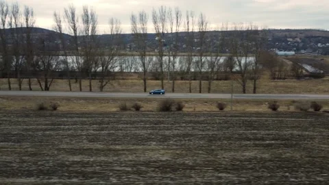 Tracking a car driving through Stock Footage 170195272