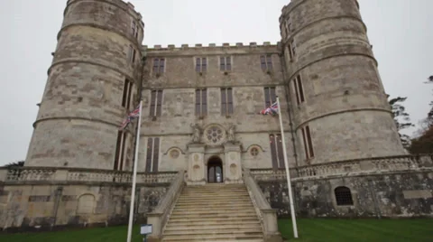 Tracking up castle stairs Video stock 33775847