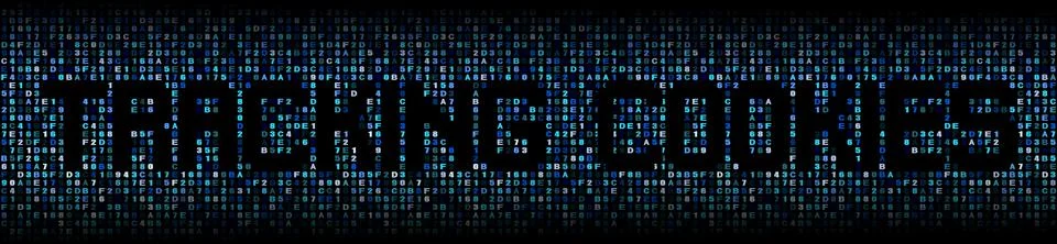 Tracking Cookies text on hex code illustration イラスト素材