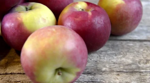 Tracking Dolly shot of apples Stock Footage 43121817