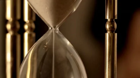 Tracking down hourglass Stock Footage 10738804