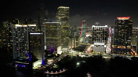 Tracking downtown Miami Stock Footage 237363769