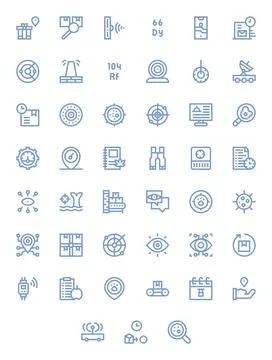 Tracking Exclusive Vector Set featuring 45 Bold Line Grid Fitted High Resol.. 스톡 일러스트