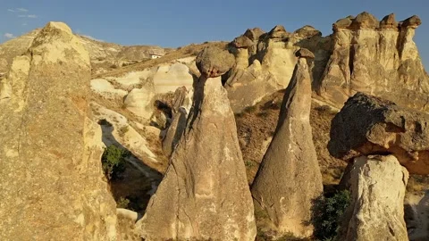 Tracking forward over geological chimneys Stock Footage 237172291