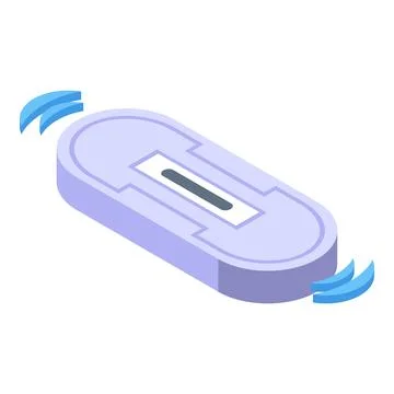 Tracking gps microchip icon isometric vector. Id animal tech Illustrazione stock