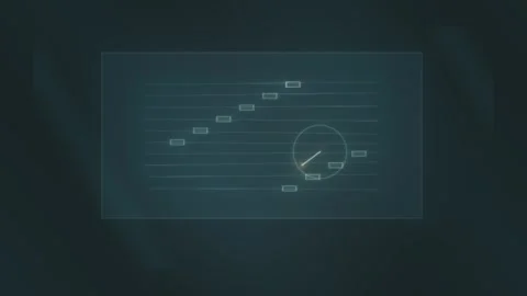 Tracking growth and progress with a simple data chart Stock Footage 339305808