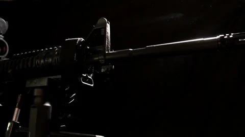 Tracking gun shot Stock Footage 33822534