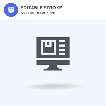 Tracking icon vector, filled flat sign, solid pictogram isolated on white, logo 스톡 일러스트