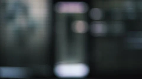 Tracking inside dark gloomy corridor, tunnel past windows.Concept of horror Stock Footage 145838381
