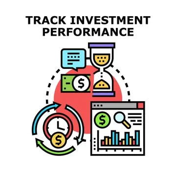 Tracking investment performance vector concept Stock Illustration