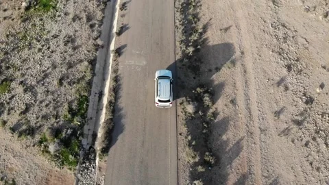 Tracking a landcruser Stock Footage 134333658