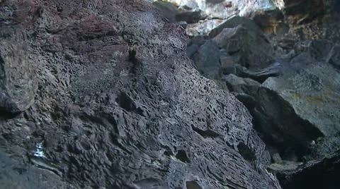 Tracking large boulders Stock Footage 20494772