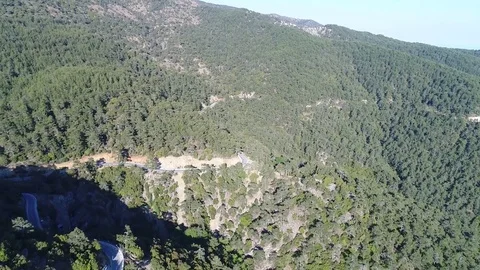 Tracking up the mountain Video stock 78355886