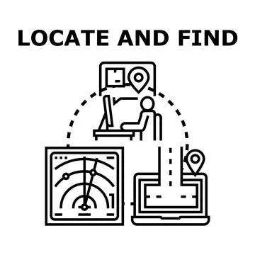 Tracking navigation for accurate location finding 스톡 일러스트