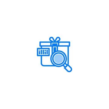 Tracking number filled line icon. linear style sign for mobile concept and we Stock Illustration