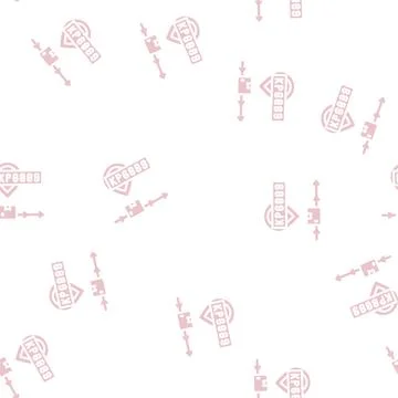 Tracking number glyph vector seamless pattern 库存插图