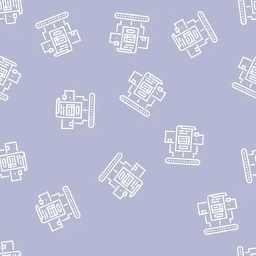 Tracking number line seamless pattern 스톡 일러스트