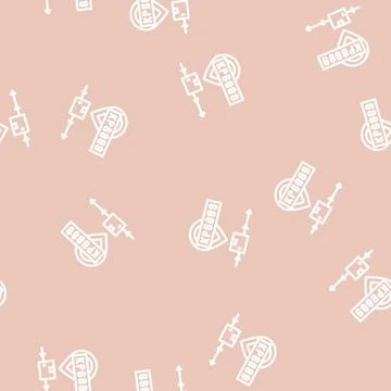 Tracking number line vector seamless pattern Stock Illustration