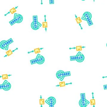 Tracking number vector seamless pattern Stock Illustration