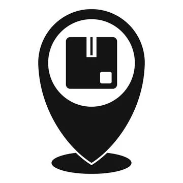 Tracking parcel home delivery icon, simple style Illustrazione stock