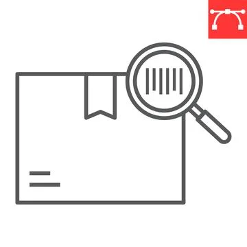 Tracking Parcel line icon Stock-Illustration
