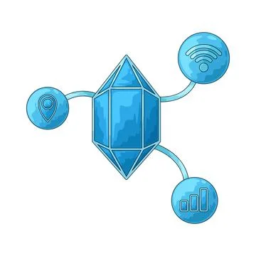 Tracking point illustration Stock Illustration