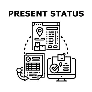 Tracking project status and delivery progress online イラスト素材