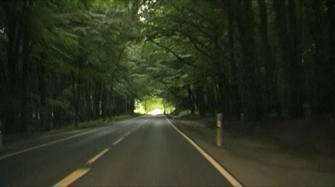 Tracking the road Stock Footage 3820454