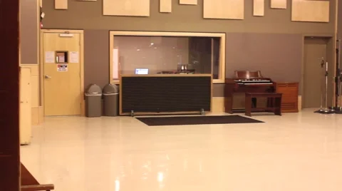 Tracking Room of Commercial Recording Studio (Color) Video stock 54465633