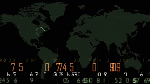 Tracking, Scan, Information on the situation, Data stream. Stock Footage 61146460