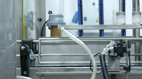 Tracking Shot, 20 Seconds Or Greater, Indoors, Day, Bottle, Industry, Close-Up, Video stock 95817879