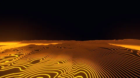 Tracking Shot Across Concentric Metallic Radar Ripples, 4K ProRes 422 HQ Stock Footage 336746504