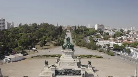 Tracking shot of Altar da Pátria Stock Footage 140064653