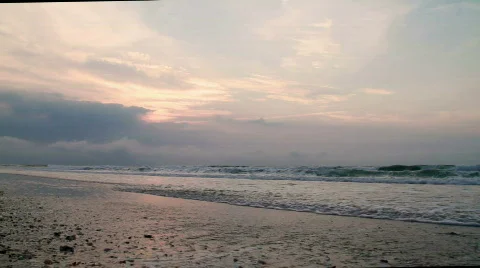 Tracking shot on beach 566 Stock Footage 775718