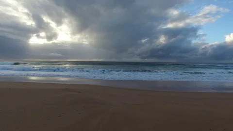 Tracking Shot of Beach Stock Footage 71294585
