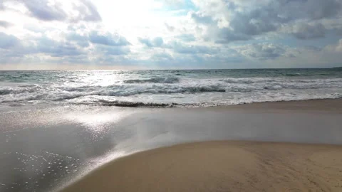 Tracking shot  on a beach in Mexico. 3 Stock Footage 265173923