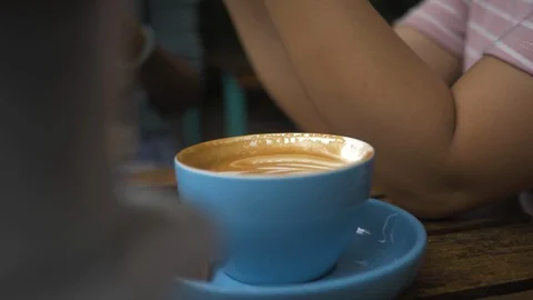 Tracking Shot Of Coffee Stock Footage 120332013