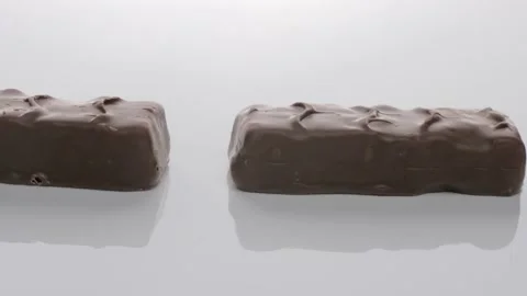 Tracking Shot of Delicious Chocolate Bars Stock Footage 202010770