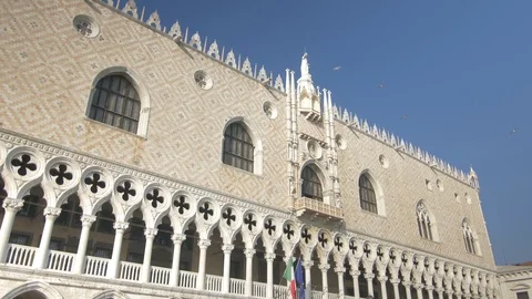 Tracking shot -  Detail in St. Mark's Square -  4k Stock Footage 103203394