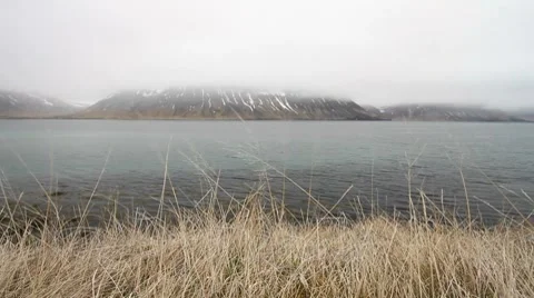 Tracking shot of fjord Video stock 7670686