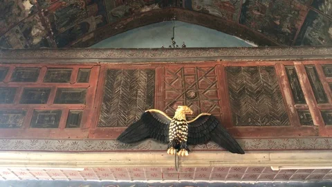 Tracking Shot inside Saint John Cathedral in Nicosia Stock Footage 99861103