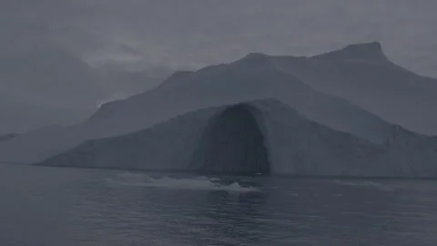 Tracking Shot of Large Arctic Iceberg, 4K Stock Footage 314401378