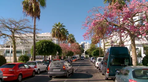 Tracking shot Marbella, Spain,  Stock Footage 32861447