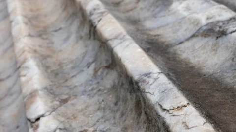 Tracking shot on a marble column in central Rome Video stock 89899736