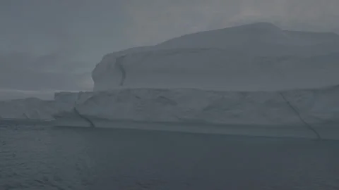 Tracking Shot of Massive Arctic Iceberg, 4K Stock Footage 314401343
