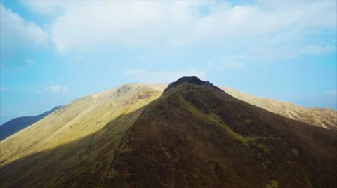 Tracking shot of mountain peak Stock Footage 63628967