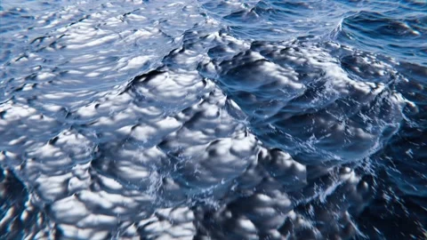 Tracking shot over ocean or sea with waves Видео 167773170