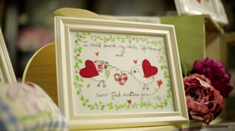 Tracking Shot Past Picture Frame Stock Footage 44284730